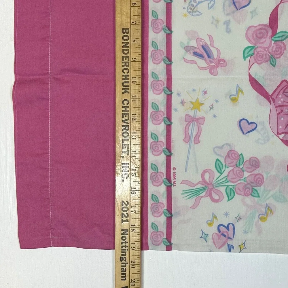 Vintage 1995 Barbie Christie Pillowcase Pink Roses Hearts The Bibb Company USA